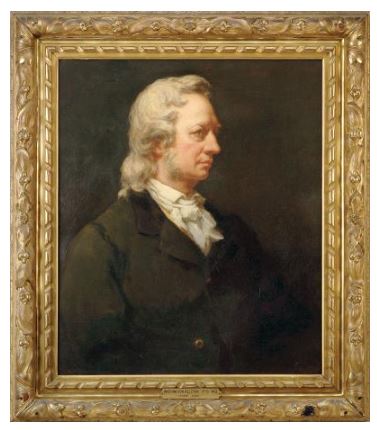 JOSEPH ALEXANDER AMES (AMERICAN 1816-1872) PORTRAIT OF WASHINGTON ALLSTON, ca 1840 - Oil on canvas